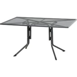 Elda Tisch 140x90 Cm, Matt-anthrazit