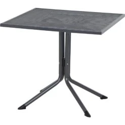 Elda Tisch 80x80 Cm, Matt-anthrazit