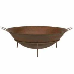 SIENA GARDEN Rusty Feuerschale Rusty Ø 61 Cm Gusseisen Rostbraun