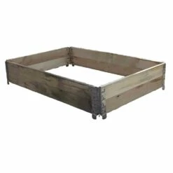 Hochbeet Stapelbar 80 X 60 X 19,5 Cm, Natur