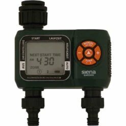 SIENA GARDEN Bewässerungscomputer 2-Zonen Bewässerungscomputer Für 2-Zonen