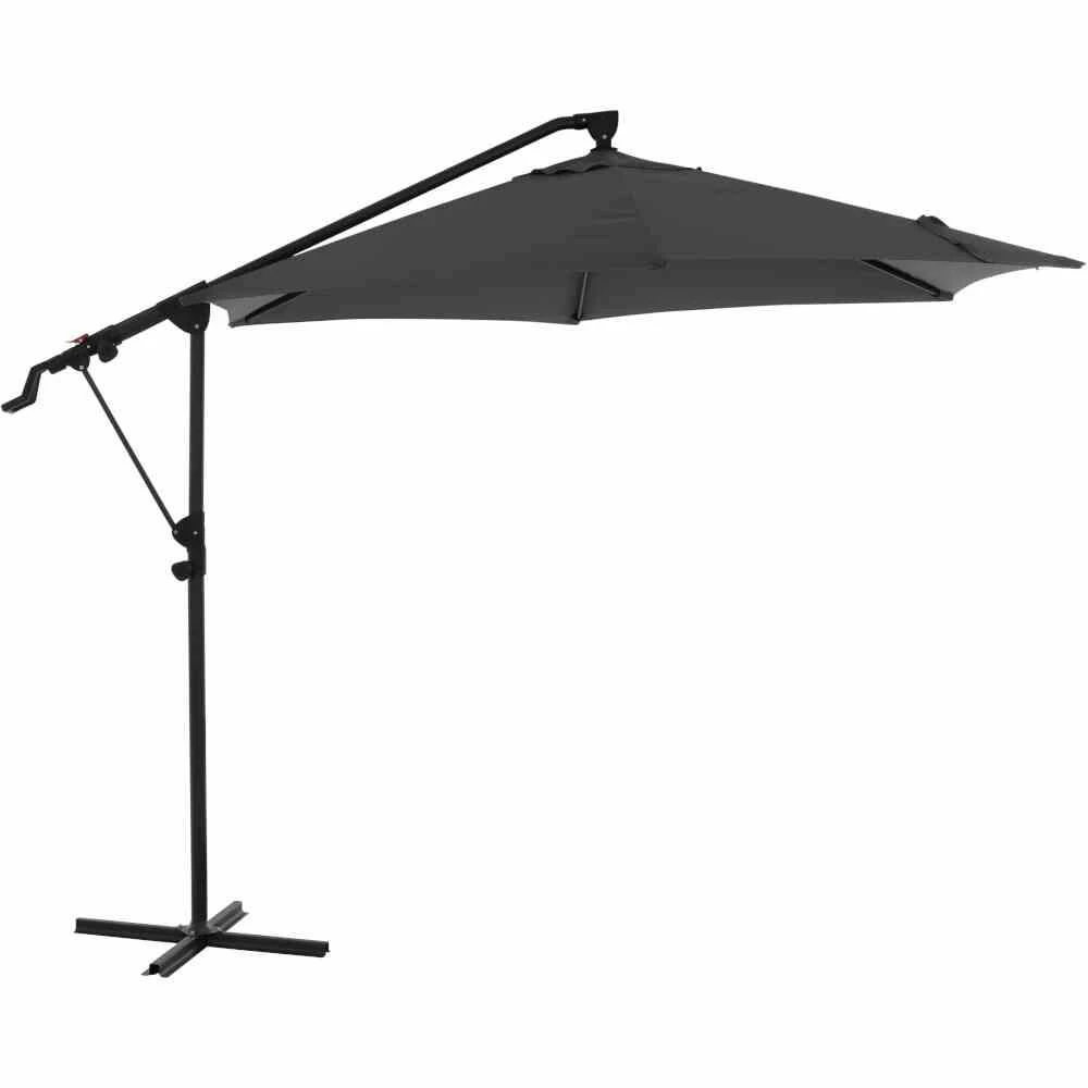 SIENA GARDEN Leo N+ Ampelschirm Anthrazit/taupe Ø300 Cm M32088 2 SIENA GARDEN Leo N+ Ampelschirm Anthrazit/taupe Ø300 Cm M32088 – Bild 2