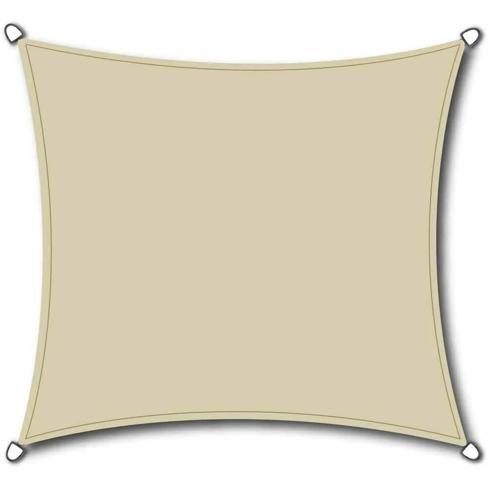 SIENA GARDEN Solino Sonnensegel Sand 360x360 Cm 2 SIENA GARDEN Solino Sonnensegel Sand 360x360 Cm – Bild 2