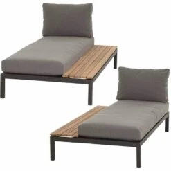 SIENA GARDEN Alvida SET Recamiere 2tlg