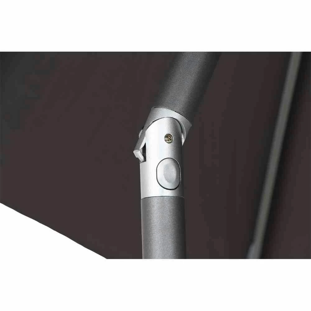 SIENA GARDEN Avio Avio Mittelstockschirm Anthrazit/anthrazit 300x200cm, Gestell Alu Anthrazit, 6 SIENA GARDEN Avio Avio Mittelstockschirm Anthrazit/anthrazit 300x200cm, Gestell Alu Anthrazit, – Bild 6