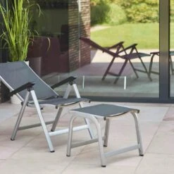 SIENA GARDEN Tesoro Hocker K/D, Silber M29547 -Siena Garden 248d6039 a105 4901 baa1 dd72f634b08a