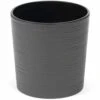 SIENA GARDEN Lens Pflanzgefäß Lens, Graphit Rillenoptik, Ø30x30,5 Cm