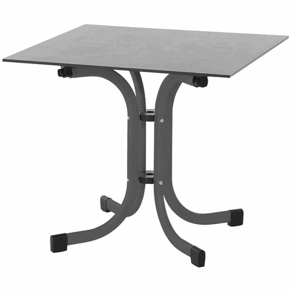 SIENA GARDEN Sola Sola Klapptisch 80x80 Cm, Silber 2 SIENA GARDEN Sola Sola Klapptisch 80x80 Cm, Silber – Bild 2