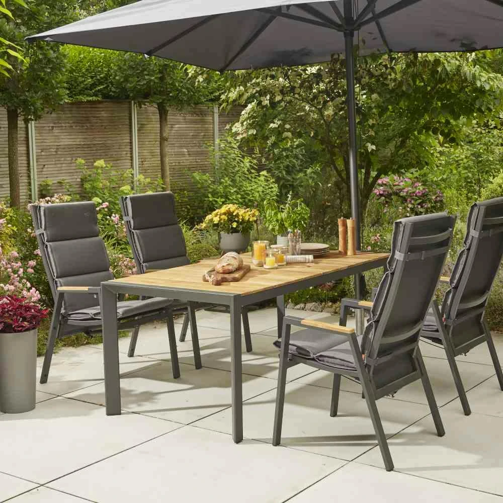 SIENA GARDEN Gastro Mittelstockschirm Anthrazit/anthrazit 300x300 Cm 071943309 7 SIENA GARDEN Gastro Mittelstockschirm Anthrazit/anthrazit 300x300 Cm 071943309 – Bild 7