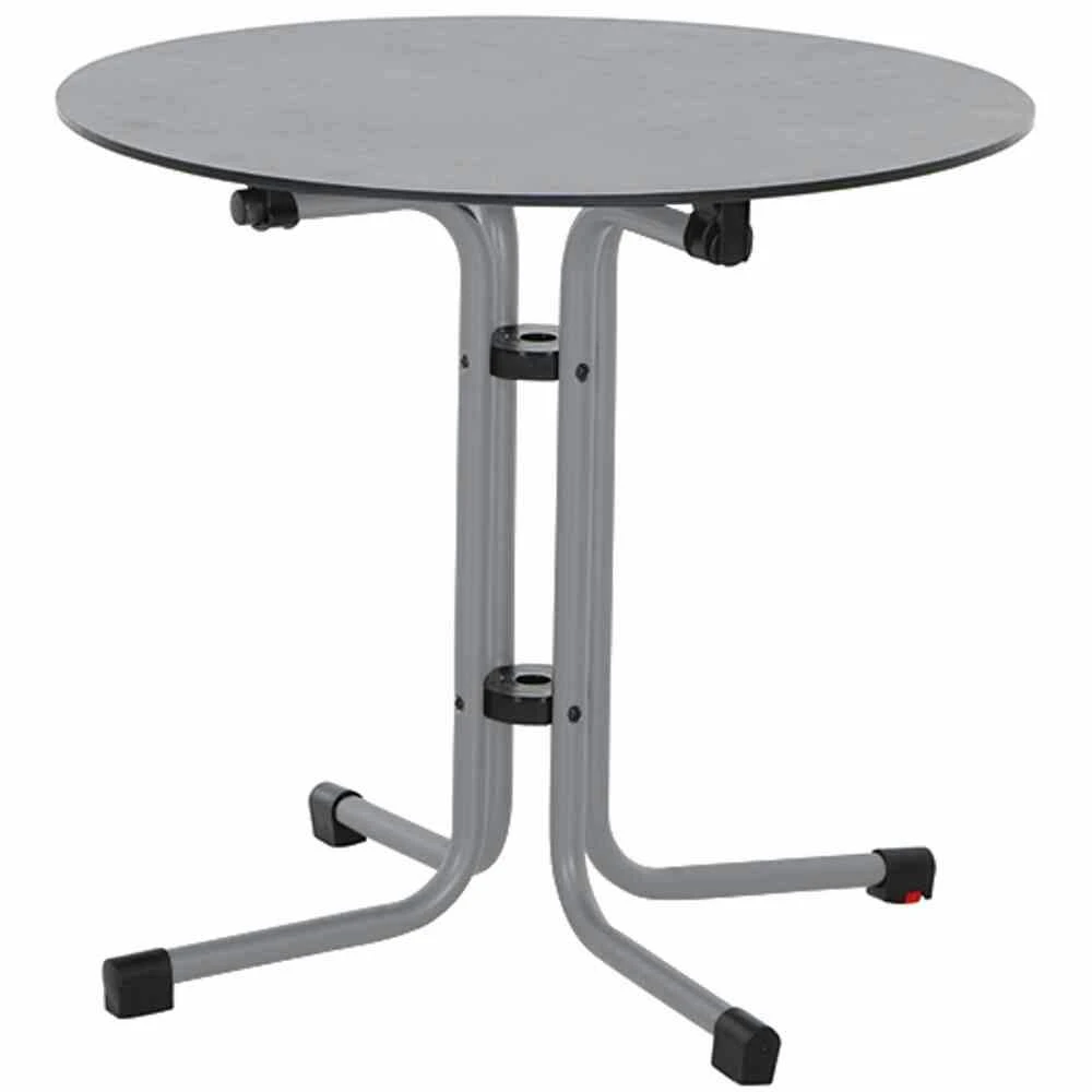 SIENA GARDEN Sola Sola Klapptisch Ø 80 Cm, Silber 1 SIENA GARDEN Sola Sola Klapptisch Ø 80 Cm, Silber