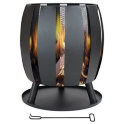 SIENA GARDEN Druma Feuerkorb Druma, Stahl Schwarz, Inklusive Bodenplatte -Siena Garden 41169d8e db3f 4518 9dae f0fc4baacba1