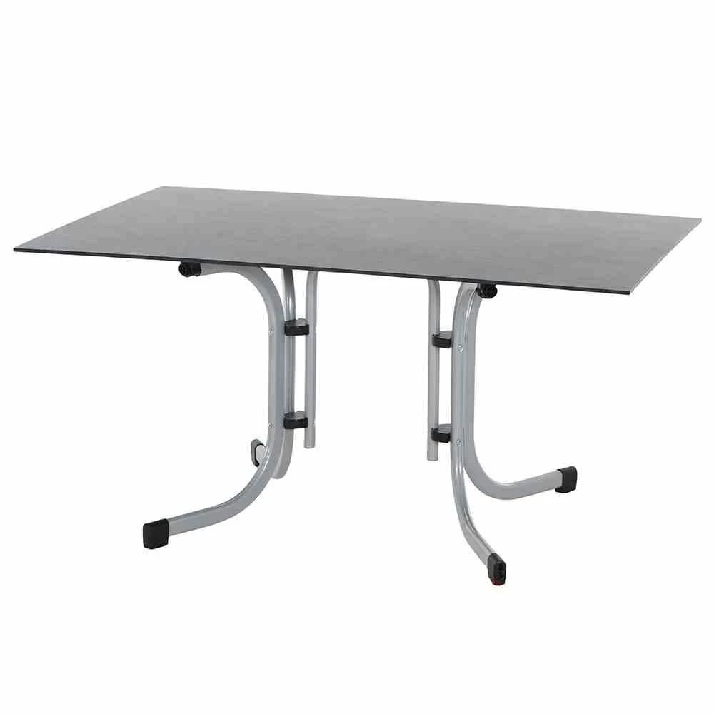 SIENA GARDEN Sola Sola Klapptisch 120x80 Cm, Silber 5 SIENA GARDEN Sola Sola Klapptisch 120x80 Cm, Silber – Bild 5