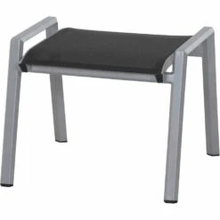 SIENA GARDEN Argos Argos Hocker, Silber / Grau