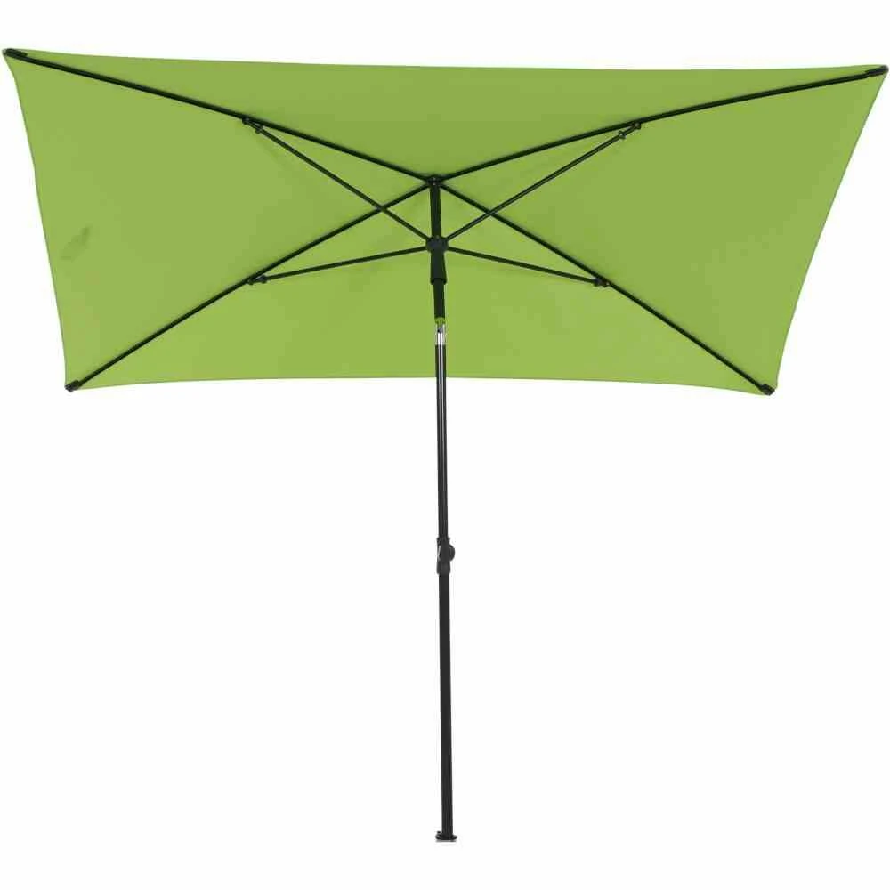 SIENA GARDEN City Mittelstockschirm Anthrazit/grün 180x180 Cm M32099 2 SIENA GARDEN City Mittelstockschirm Anthrazit/grün 180x180 Cm M32099 – Bild 2