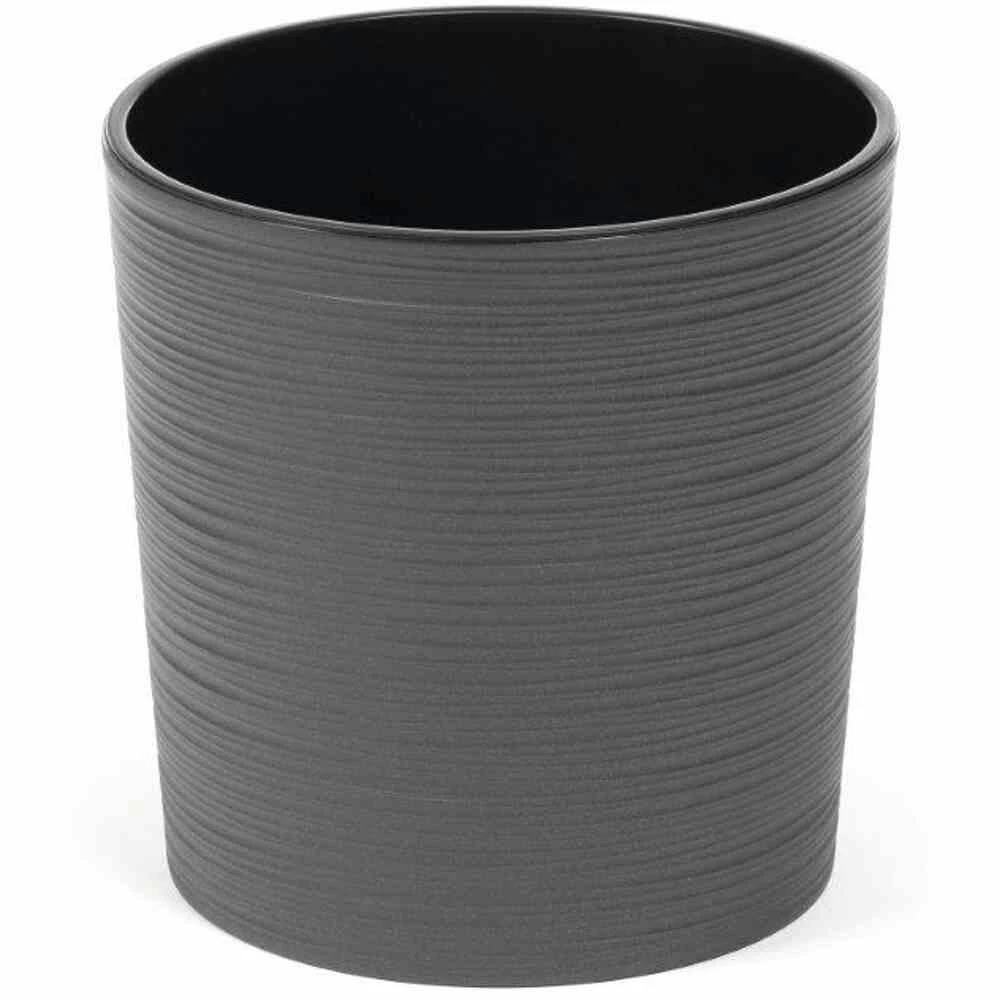 SIENA GARDEN Lens Pflanzgefäß Lens, Graphit Rillenoptik, Ø25x25,5 Cm 1 SIENA GARDEN Lens Pflanzgefäß Lens, Graphit Rillenoptik, Ø25x25,5 Cm