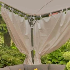 SIENA GARDEN Berlino Seitenteile Zu Pavillon Berlino 4x4 M, Grau, 2er Set -Siena Garden 66ffee2a 8349 4afa 9428 7c797dc47f22