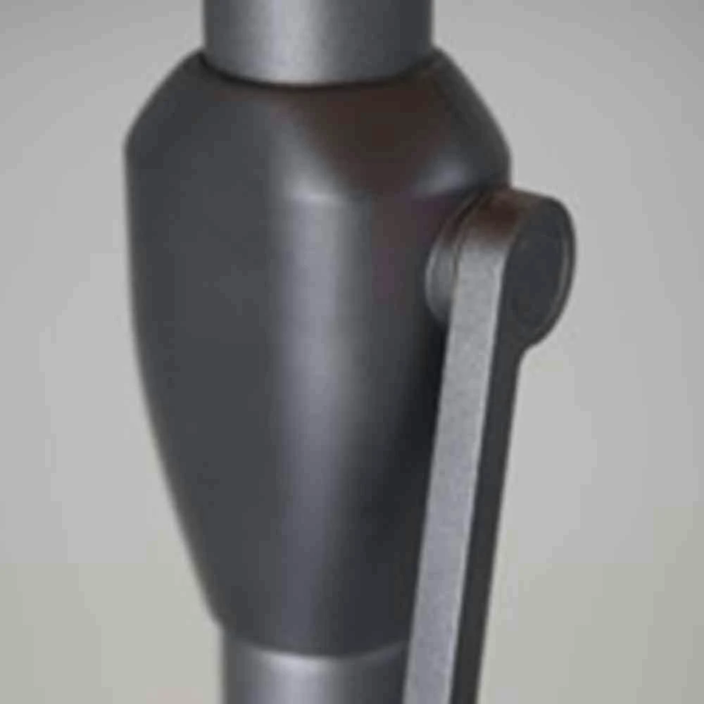 SIENA GARDEN Isa Isa Mittelstockschirm Anthrazit/anthrazit Ø300 Cm 6 SIENA GARDEN Isa Isa Mittelstockschirm Anthrazit/anthrazit Ø300 Cm – Bild 6