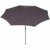 SIENA GARDEN Avio Avio Mittelstockschirm Anthrazit/anthrazit Ø 300cm, Gestell Alu Anthrazit,