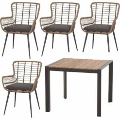 SIENA GARDEN Paulo SET 5tlg Silb., 110 L55079 -Siena Garden 753890b8 e275 4fc6 bf52 2509c180b224 4