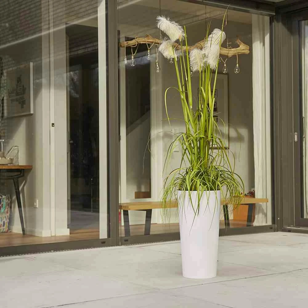 SIENA GARDEN Pflanzgefäß LILLE, Weiß Hochglanzoptik, Ø 25 X 46,5 Cm 53605 7 SIENA GARDEN Pflanzgefäß LILLE, Weiß Hochglanzoptik, Ø 25 X 46,5 Cm 53605 – Bild 7