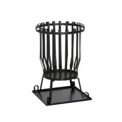 SIENA GARDEN Druma Feuerkorb Druma, Stahl Schwarz, Inklusive Bodenplatte