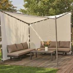 SIENA GARDEN Berlino Seitenteile Zu Pavillon Berlino 3x3 M, Weiß, 2er Set -Siena Garden 78bcc85c b280 4d1e 9cea 5f12200fd292