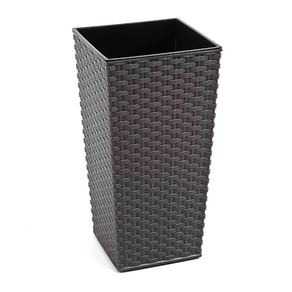 SIENA GARDEN Marle Pflanzgefäß Marle, Graphit Rattanoptik, 40x40x41,5 Cm 5 SIENA GARDEN Marle Pflanzgefäß Marle, Graphit Rattanoptik, 40x40x41,5 Cm – Bild 5