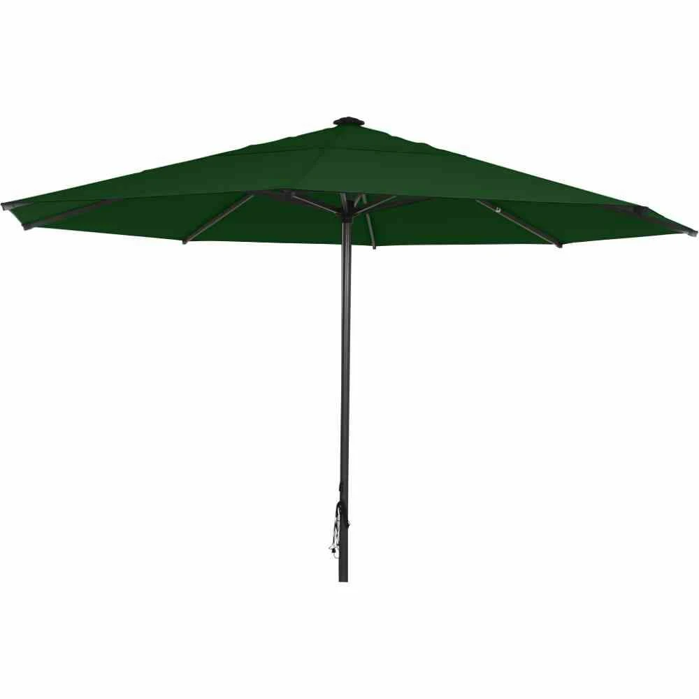 SIENA GARDEN Gastro Mittelstockschirm Anthrazit/grün 300x300 Cm 071943301 5 SIENA GARDEN Gastro Mittelstockschirm Anthrazit/grün 300x300 Cm 071943301 – Bild 5