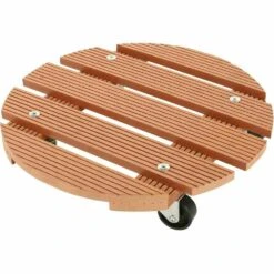 SIENA GARDEN Pflanzenroller WPC Pflanzenroller WPC, Ø30 Cm, Natur