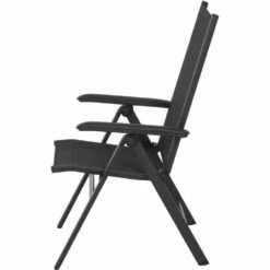 SIENA GARDEN Solana Solana Klappsessel Matt Anthrazit / Silber-schwarz -Siena Garden 88bbbeef 0d8d 44f4 bcc0 0ddafddb2fb5