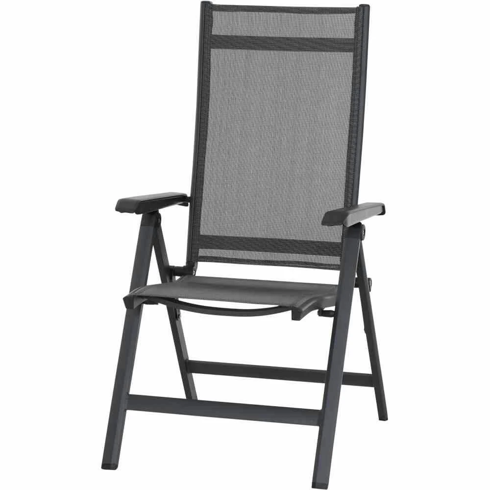 SIENA GARDEN Medira Medira Klappsessel, Anthrazit 2 SIENA GARDEN Medira Medira Klappsessel, Anthrazit – Bild 2
