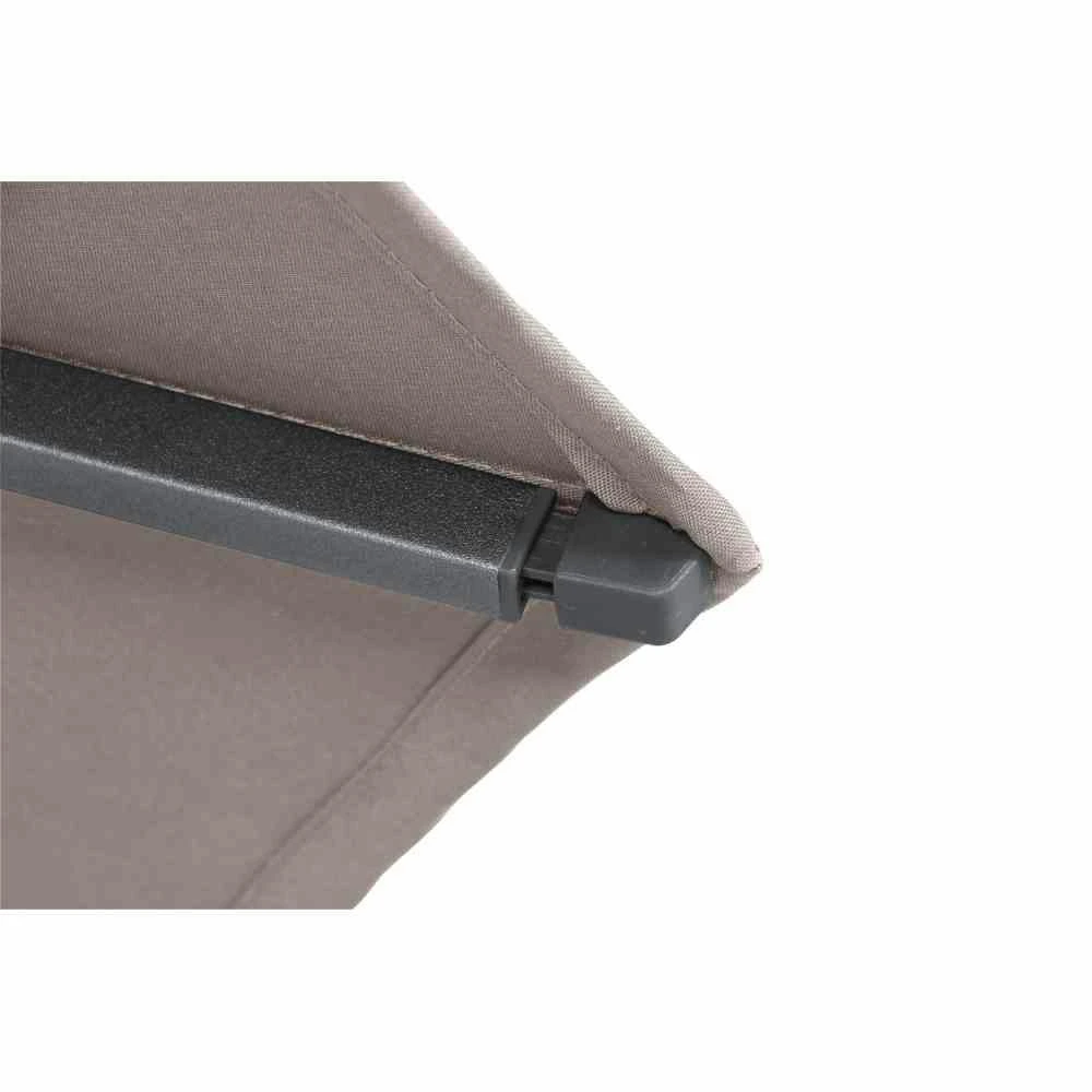 SIENA GARDEN Avio Avio Mittelstockschirm Anthrazit/taupe Ø 300cm 7 SIENA GARDEN Avio Avio Mittelstockschirm Anthrazit/taupe Ø 300cm – Bild 7