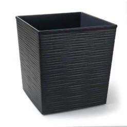 SIENA GARDEN Biron Pflanzgefäß Biron, Weiß Rillenoptik, 40x40x41,5 Cm -Siena Garden 94170c3d 23b5 420a 8bc2 0f34a2714461 2