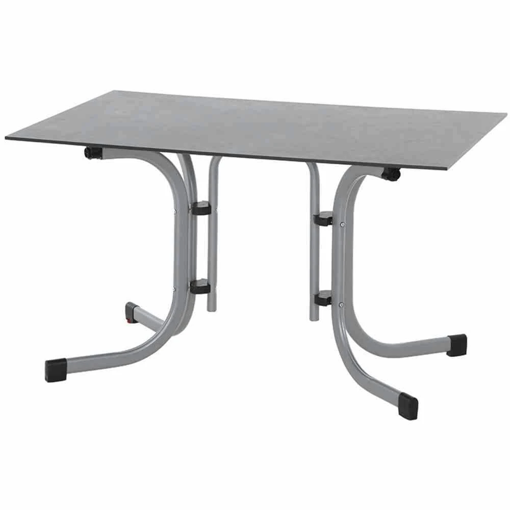 SIENA GARDEN Sola Sola Klapptisch 120x80 Cm, Silber 1 SIENA GARDEN Sola Sola Klapptisch 120x80 Cm, Silber