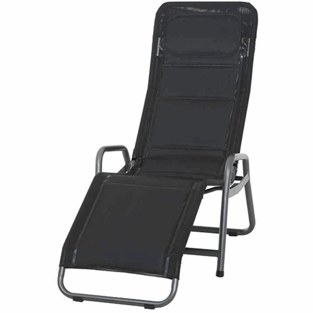 SIENA GARDEN Fano Fano Kippliege Anthrazit / Taupe 2 SIENA GARDEN Fano Fano Kippliege Anthrazit / Taupe – Bild 2