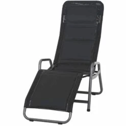 SIENA GARDEN Fano Fano Kippliege Anthrazit / Schwarz