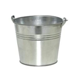 SIENA GARDEN Eimer Mit Ösenhenkel 1,5l, Stahlblech Silber, Verzinkt