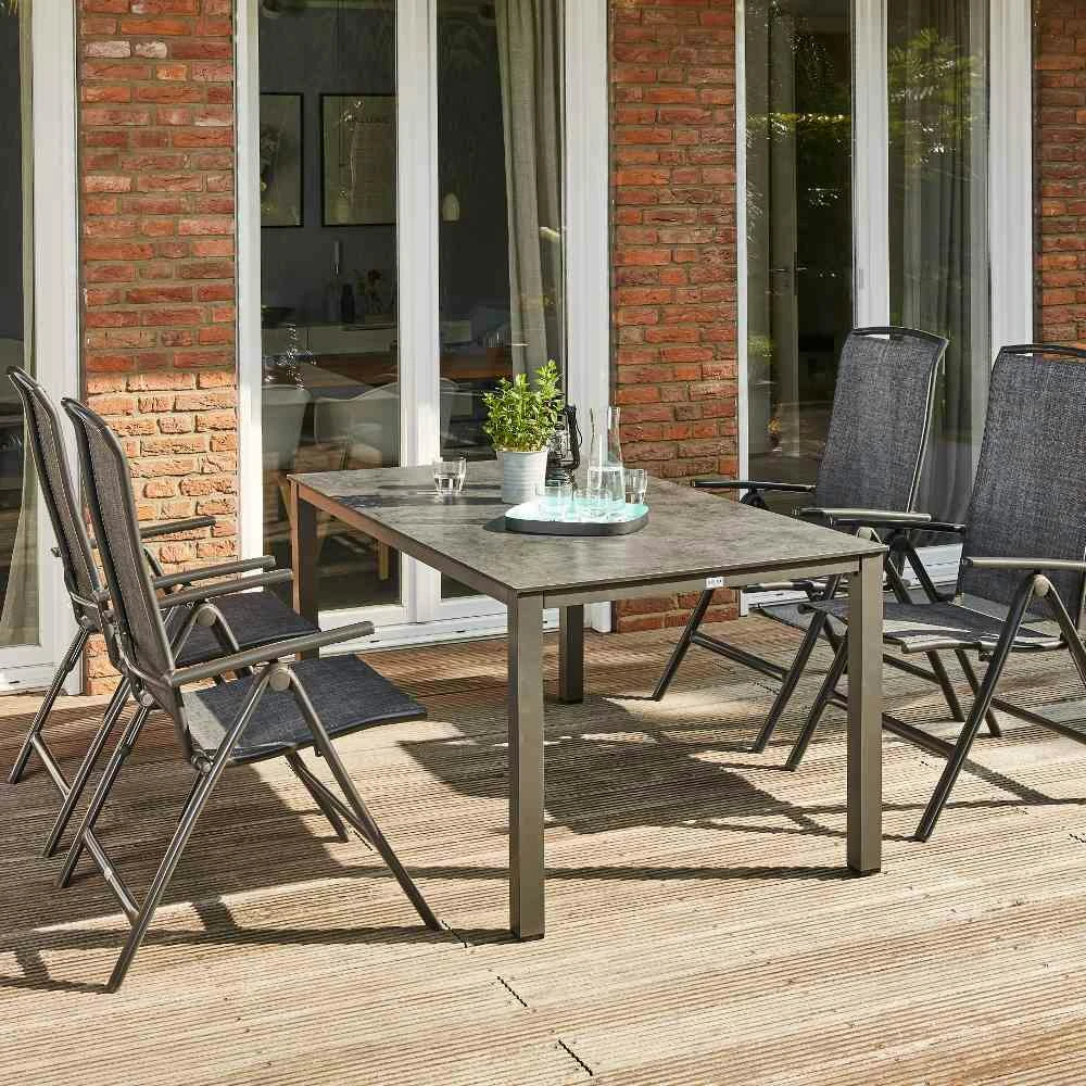 SIENA GARDEN Livorno SET 4xKl+Kl160x90 2 SIENA GARDEN Livorno SET 4xKl+Kl160x90 – Bild 2