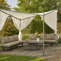 SIENA GARDEN Berlino Seitenteile Zu Pavillon Berlino 3x3 M, Weiß, 2er Set -Siena Garden a79992ba 9c8d 495d 8599 9472ea210411
