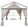 SIENA GARDEN Ascot Seitenteile-Set Natur Zu Ascot Pavillon 3x3 Meter,