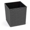 SIENA GARDEN Marle Pflanzgefäß Marle, Graphit Rattanoptik, 40x40x41,5 Cm