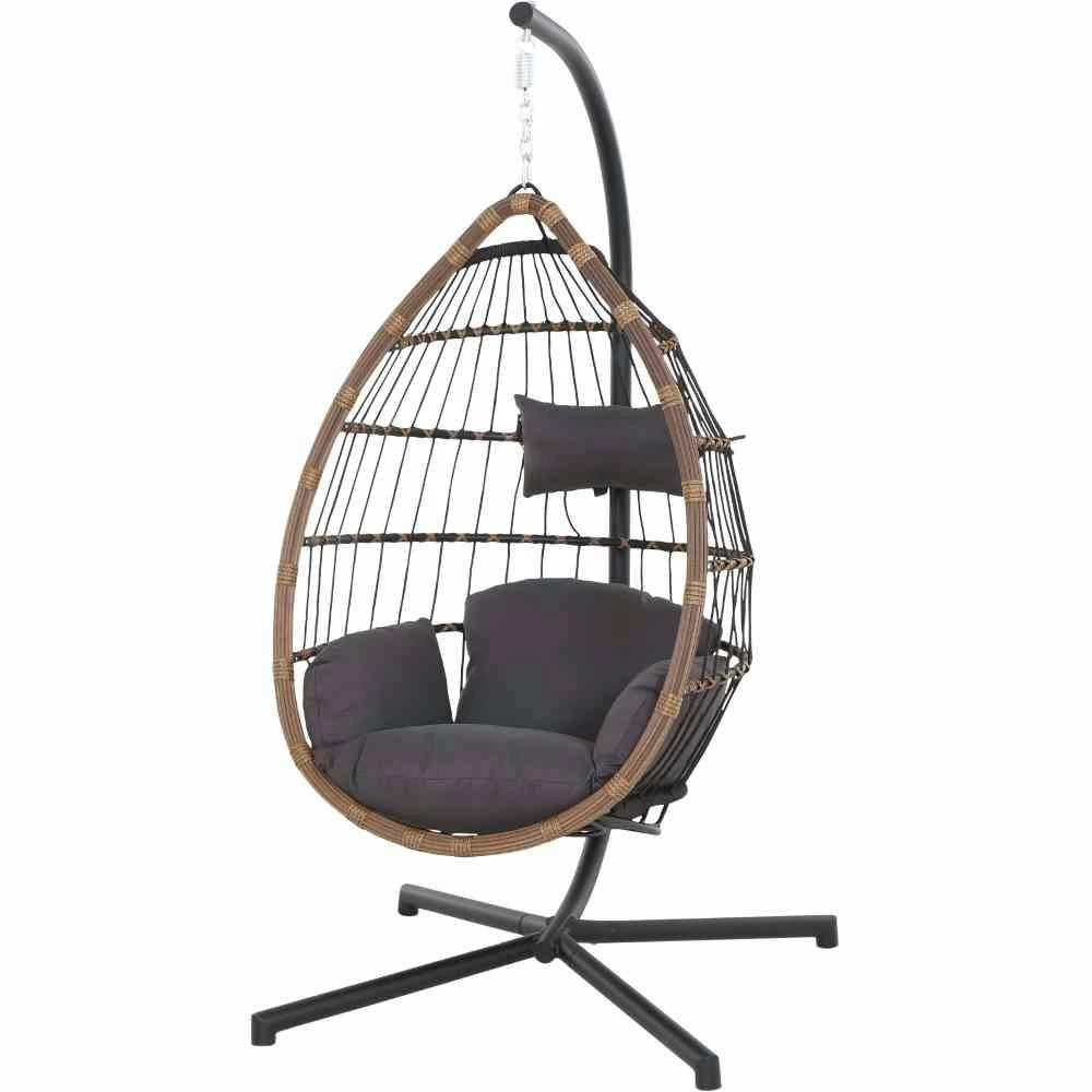 SIENA GARDEN Varese Varese Hängekorb Schwarz / Natur 2 SIENA GARDEN Varese Varese Hängekorb Schwarz / Natur – Bild 2