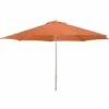 SIENA GARDEN Alu-Push Pro Push Pro Mittelstockschirm Silber/terracotta Ø 300cm