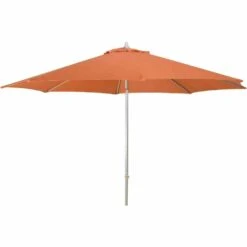 SIENA GARDEN Alu-Push Pro Push Pro Mittelstockschirm Silber/terracotta Ø 300cm
