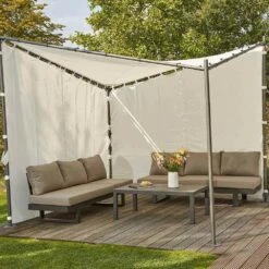 SIENA GARDEN Berlino Dach Weiß Zu Berlino Pavillon 3x3 Meter, -Siena Garden c5533357 27c6 43e9 8eac 4c3871436681