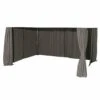 SIENA GARDEN Dubai 3x4 Seitenteile Zu Pavillon Dubai 3x4 M, Grau, 4er Set