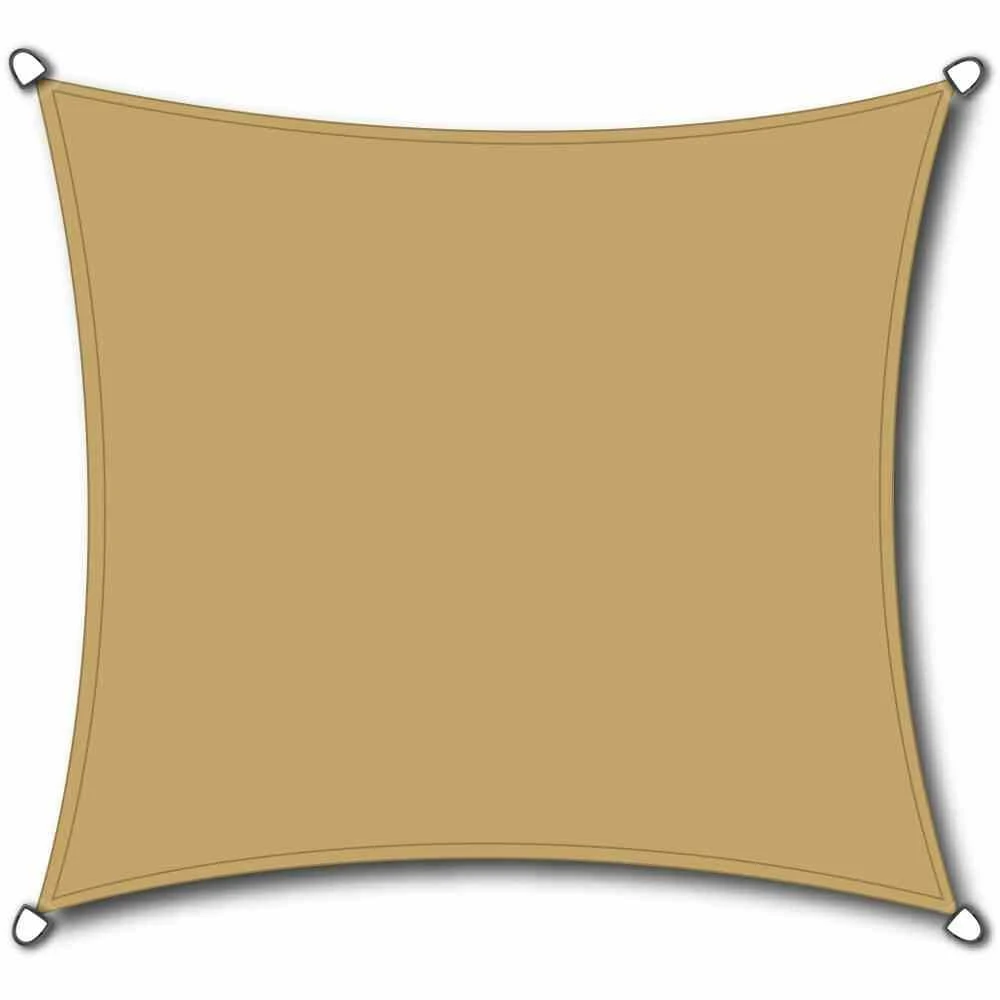 SIENA GARDEN Solino Sonnensegel Sand 360x360x360 Cm 5 SIENA GARDEN Solino Sonnensegel Sand 360x360x360 Cm – Bild 5