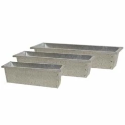 SIENA GARDEN Blumenkasten, Silber, 60x18,5x11,5 Cm