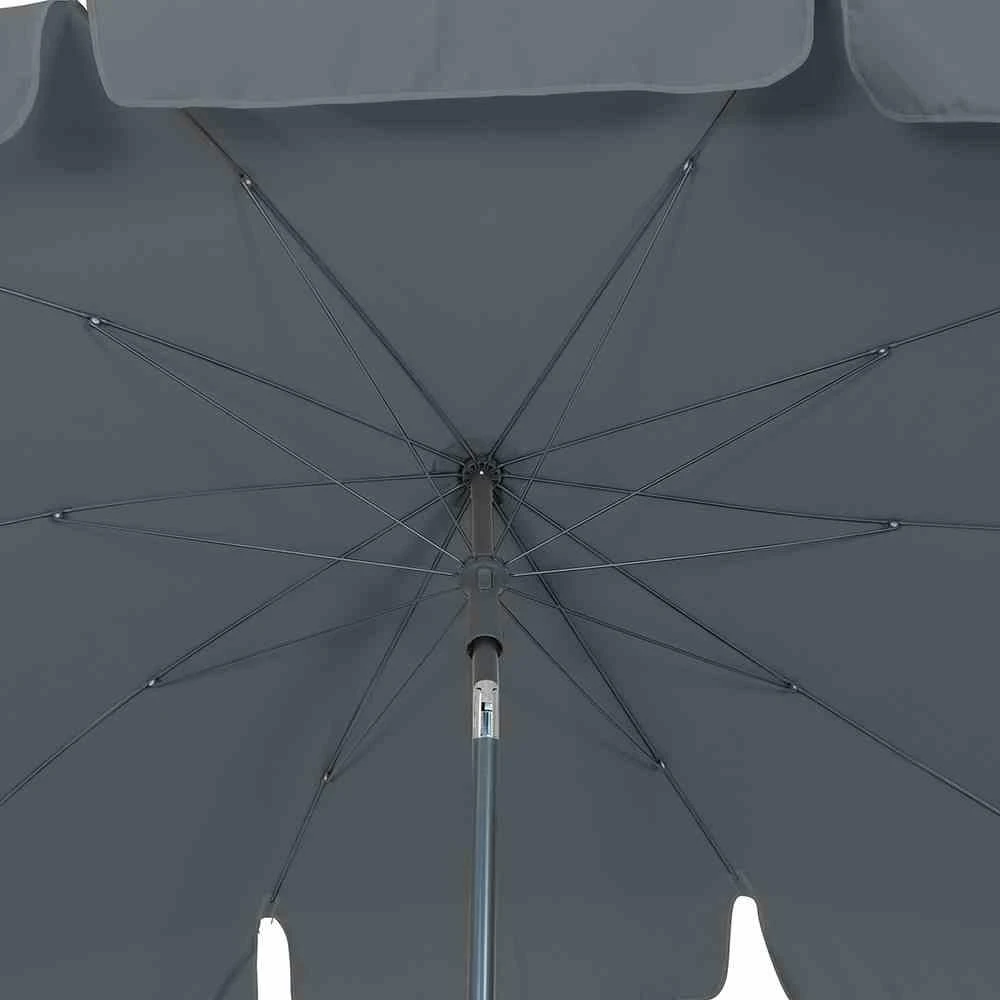 SIENA GARDEN Tropico Tropico Mittelstockschirm Anthrazit/grau 210x140cm 6 SIENA GARDEN Tropico Tropico Mittelstockschirm Anthrazit/grau 210x140cm – Bild 6