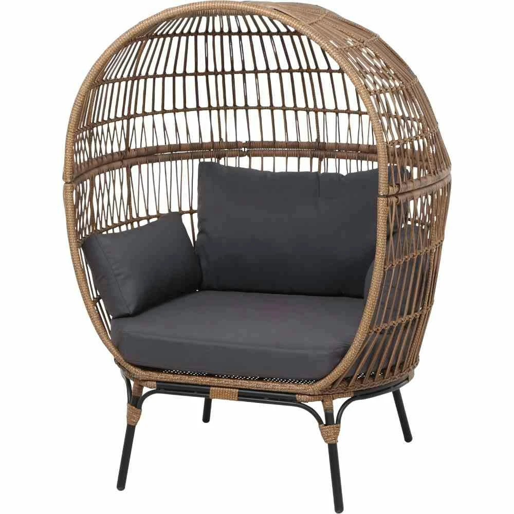 SIENA GARDEN Varese Varese Hängekorb Schwarz / Natur 3 SIENA GARDEN Varese Varese Hängekorb Schwarz / Natur – Bild 3